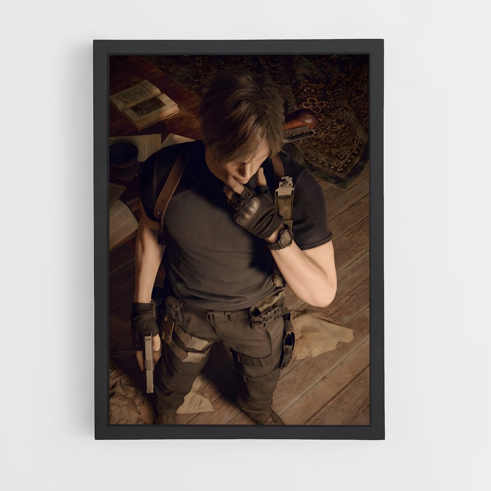 Poster Leon's Stand – affiche Resident Evil (vue 2)